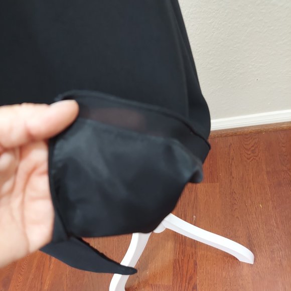 AFTER DARK Little Black Dress Sleeveless Skinny Strap SZ 16 - Picture 14 of 15